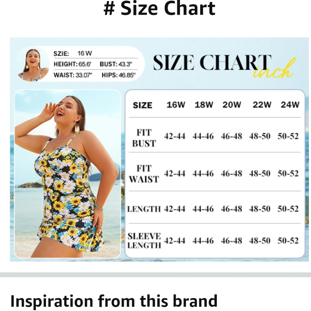 HANNA NIKOLE 2 Piece Ruched Tummy Control Tankini - Picture 6 of 7